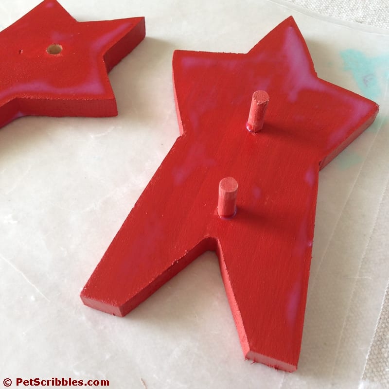 Rustic Painted Wooden Stars