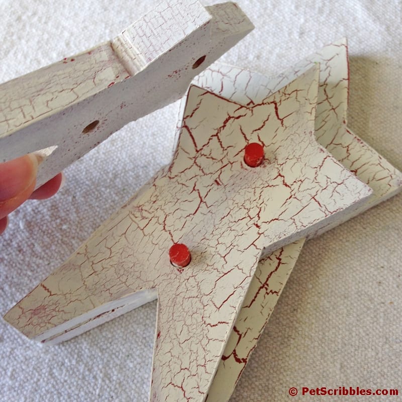 Rustic Painted Wooden Stars