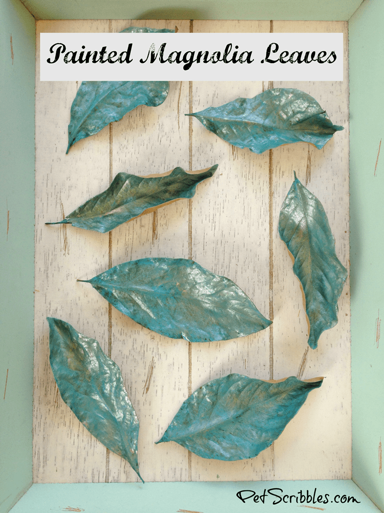Painted Magnolia Leaves DIY -- how to paint your own for decor, wreaths and weddings!