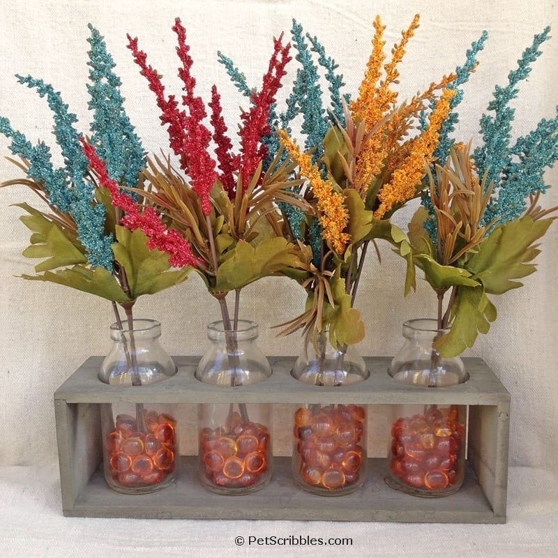 pretty Fall home decor display