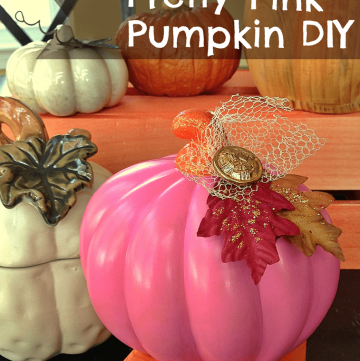 Pretty Pink Pumpkin DIY