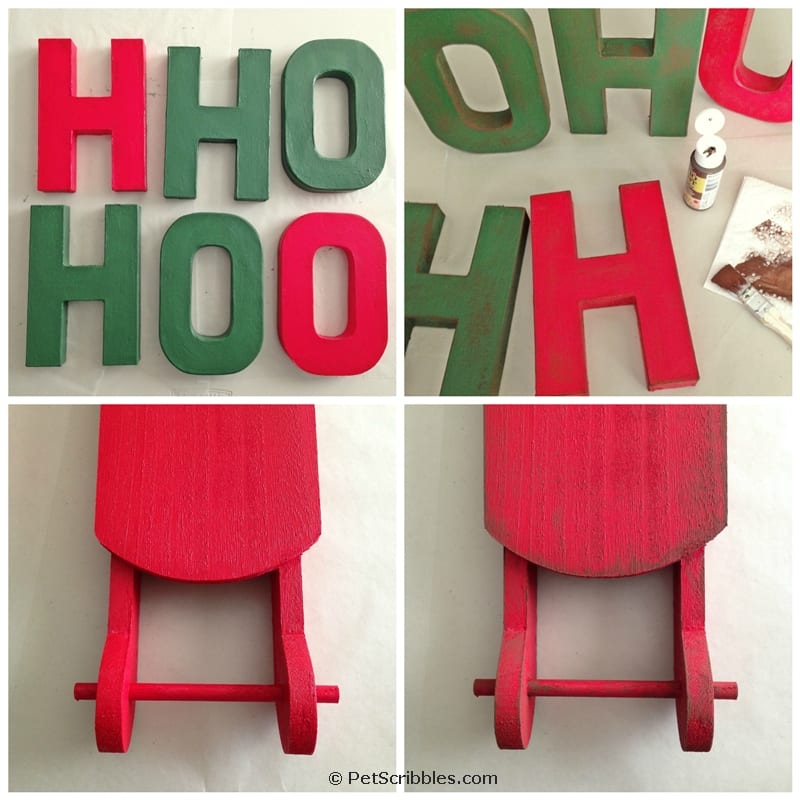 making a HO HO HO sign