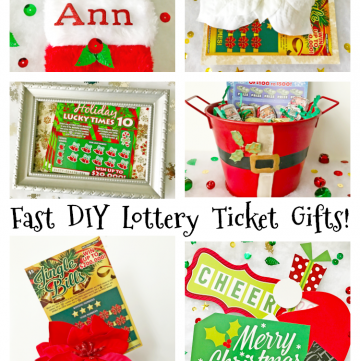 Fast and easy DIYs to creatively gift lottery tickets!