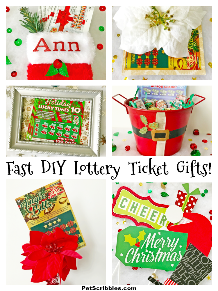 Fast and easy DIYs to creatively gift lottery tickets!