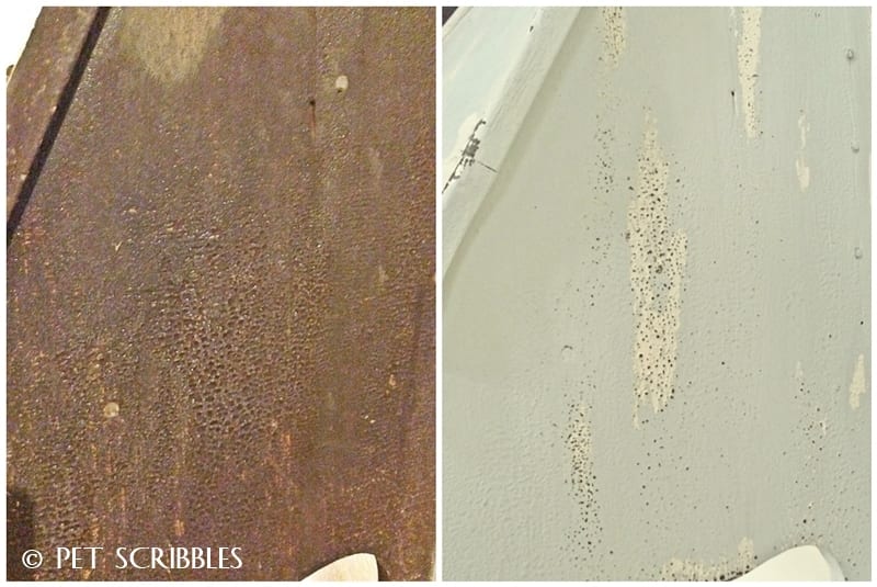 Americana Decor Chalky Finish Paint before and after