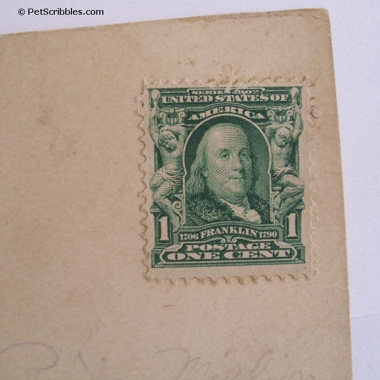 Ben Franklin postage stamp