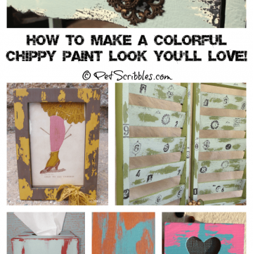 How to make a colorful chippy paint look you'll love! (with 10 examples!)