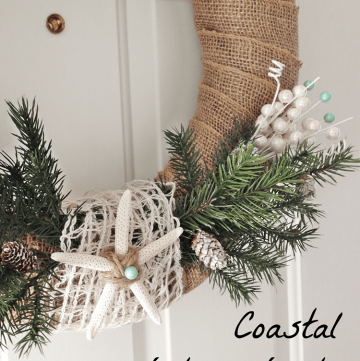 How to make a simple coastal Winter wreath!