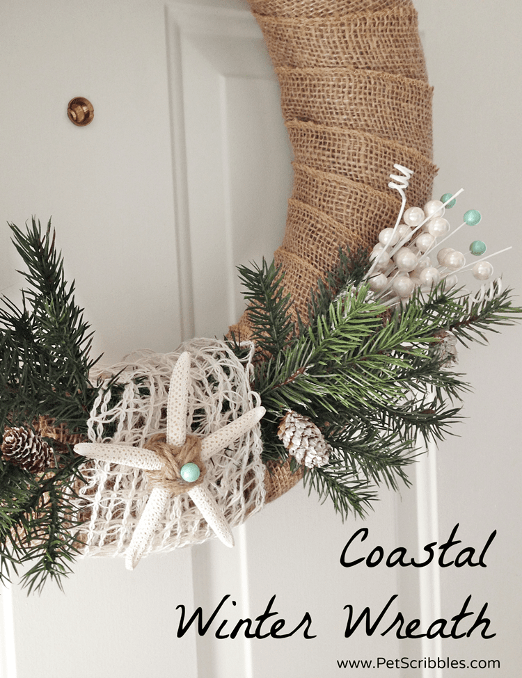 How to make a simple coastal Winter wreath!