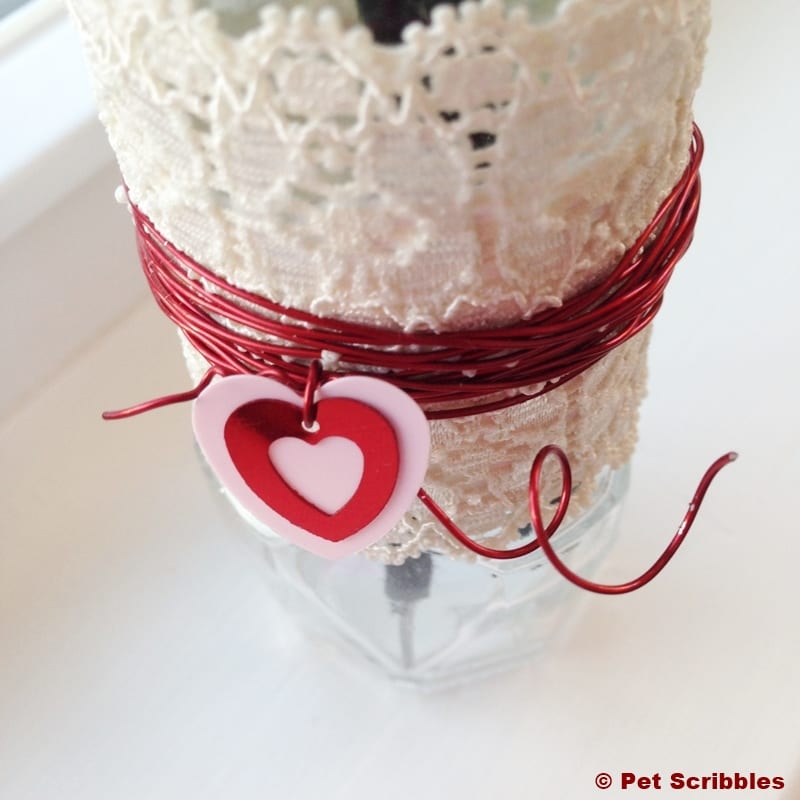 turn a spice jar into a bud vase