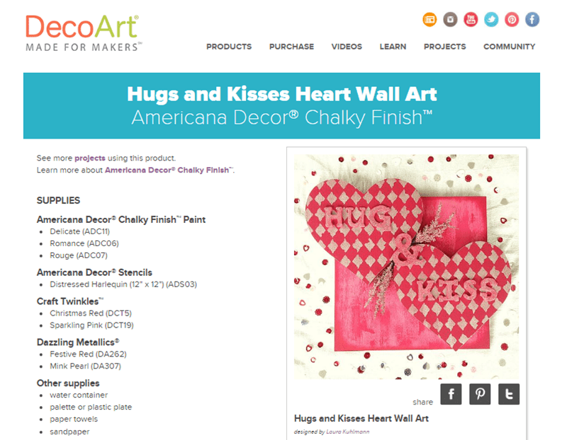 Make This Hug and Kiss Valentine's Day Wall Art!