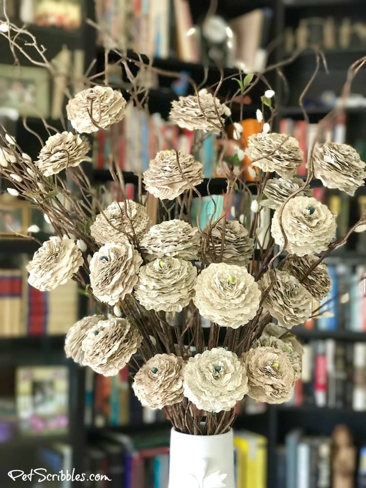 How to make beautiful shabby paper flowers!