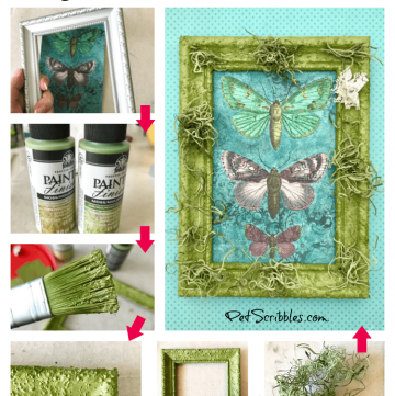 How to make a faux moss frame (with a kit!)