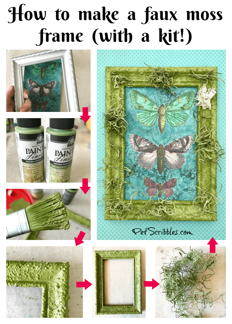 How to make a faux moss frame (with a kit!)