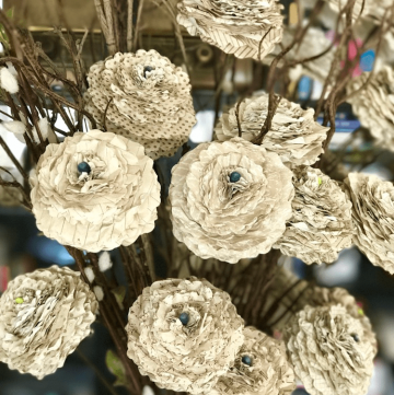 How to make beautiful shabby paper flowers!