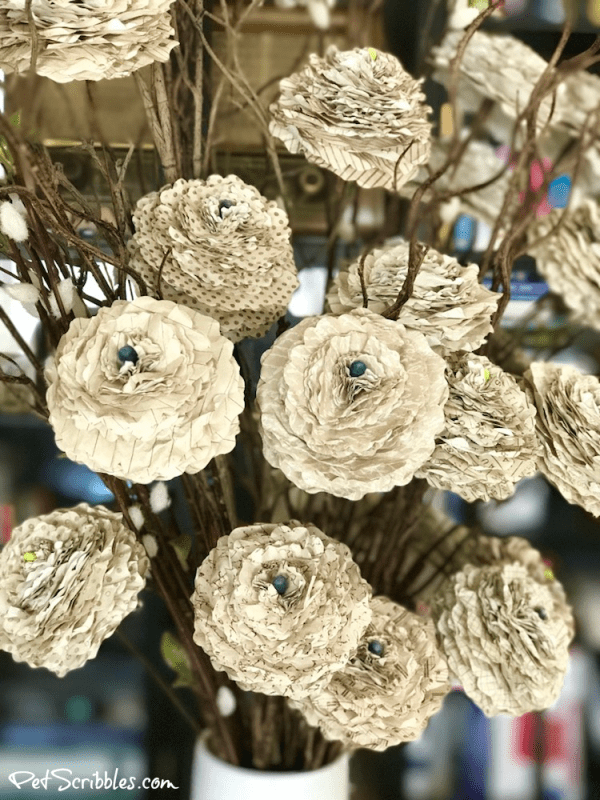 How to make beautiful shabby paper flowers!