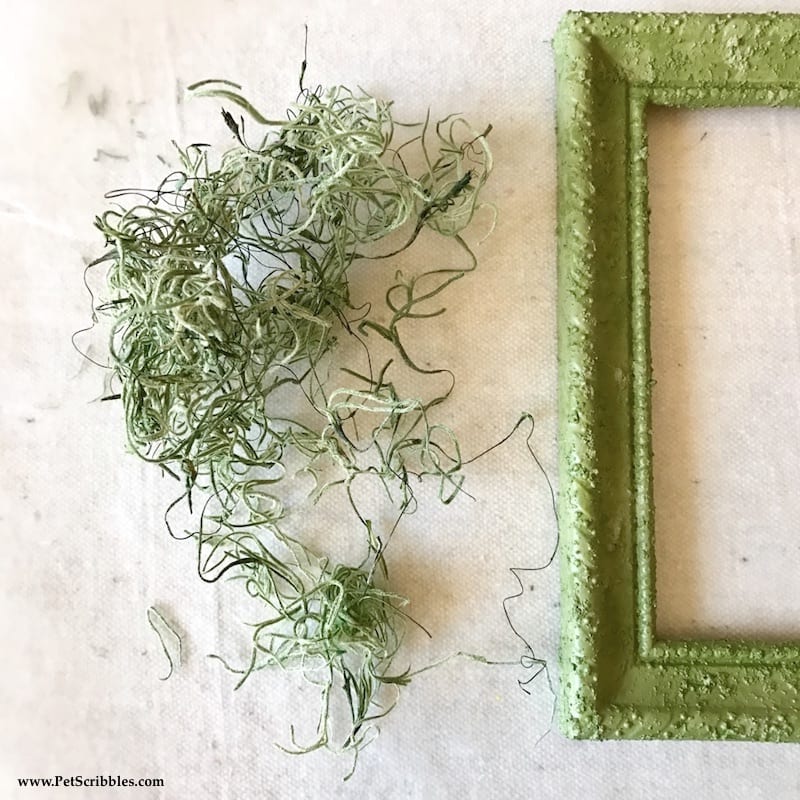 How to make a faux moss frame (with a kit!)