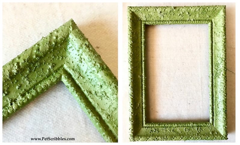 How to make a faux moss frame (with a kit!)