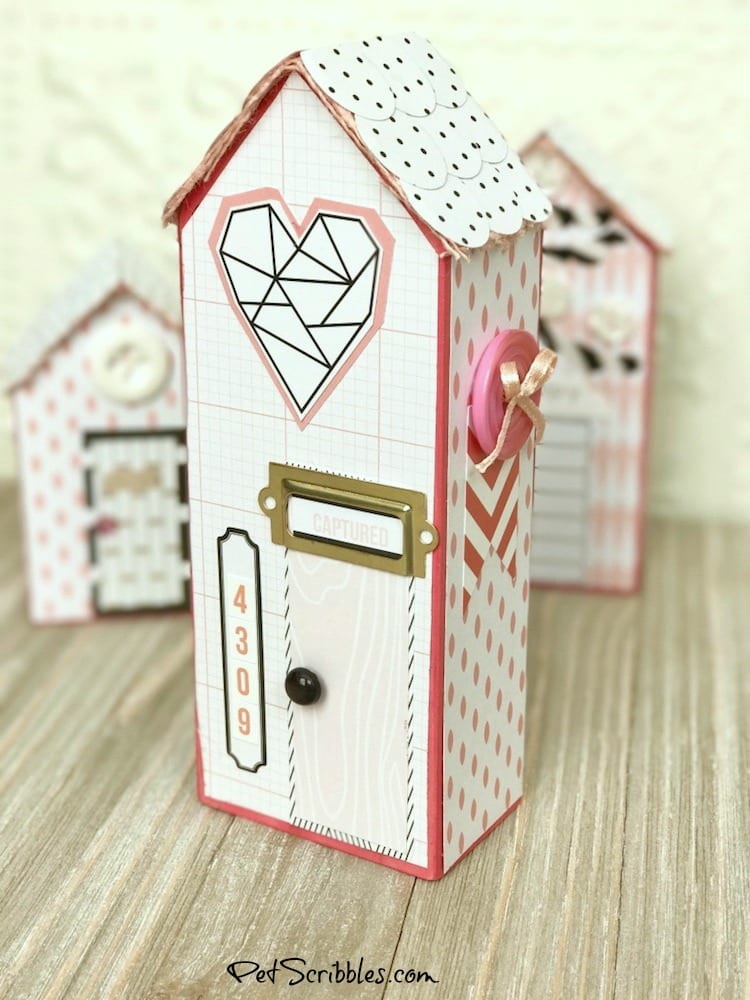 Little Pink Houses for You and Me: making mixed media wood houses