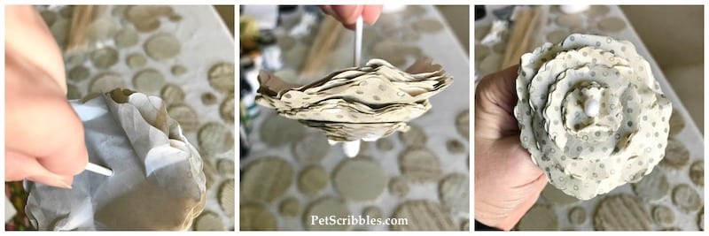 How to make beautiful shabby paper flowers!