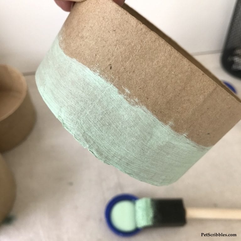 The best way to quickly paint paper maché boxes! Garden Sanity by Pet