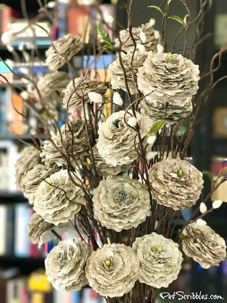 How to make beautiful shabby paper flowers!