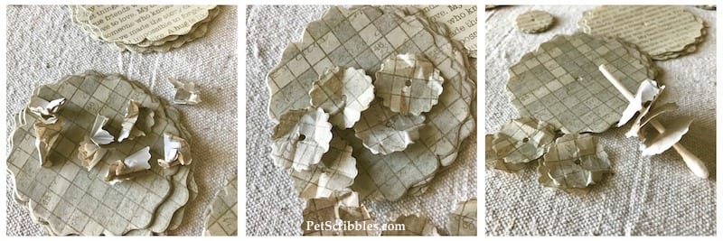 How to make beautiful shabby paper flowers!