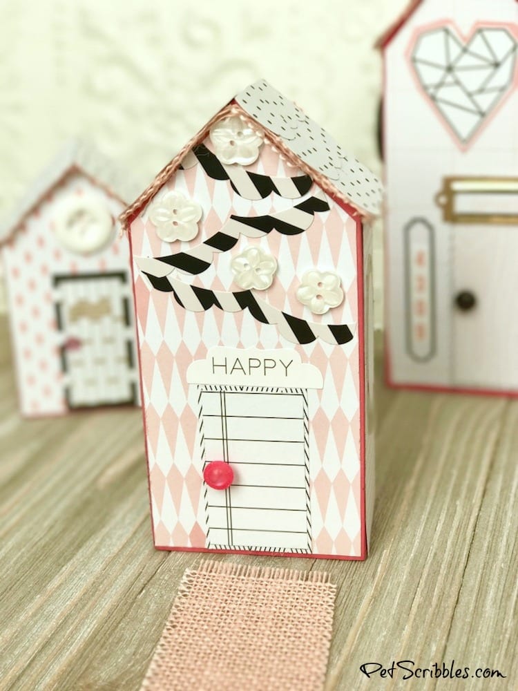 Little Pink Houses for You and Me: making mixed media wood houses