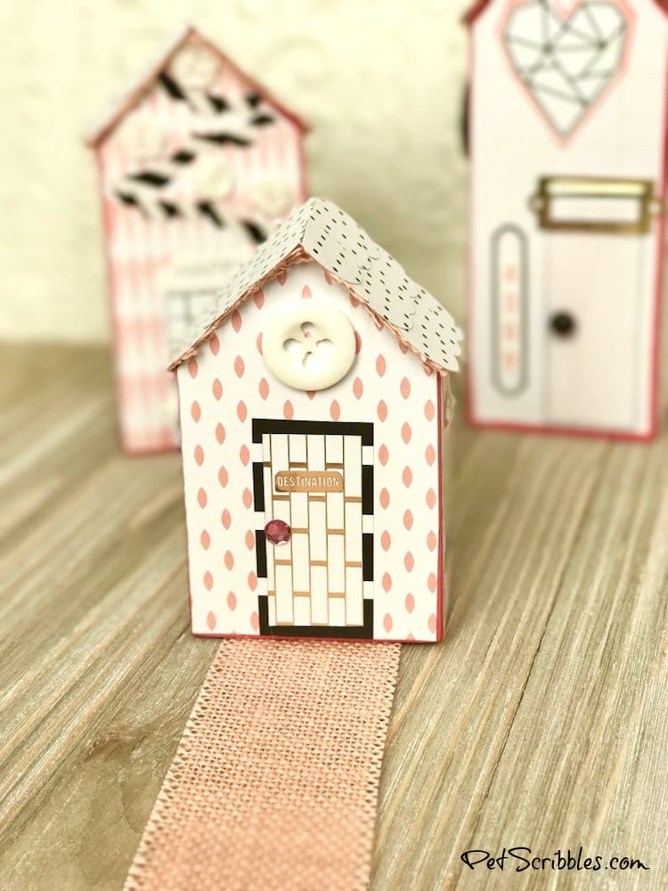 Little Pink Houses for You and Me: making mixed media wood houses