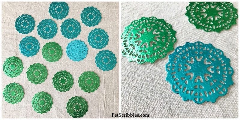 How to make a lovely foil doily garland!