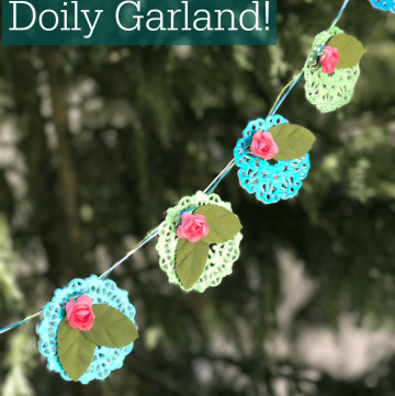 How to make a lovely foil doily garland!