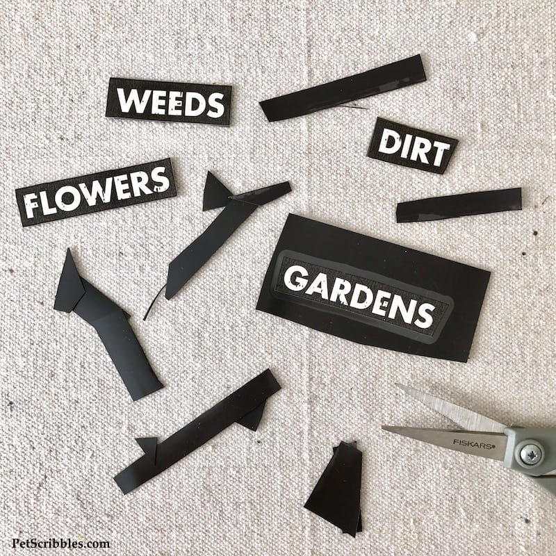 How to Make Rustic Garden Word Magnets