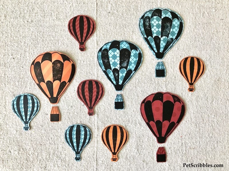 Hot Air Balloon Mixed Media Canvas -- easy tutorial with pictures!