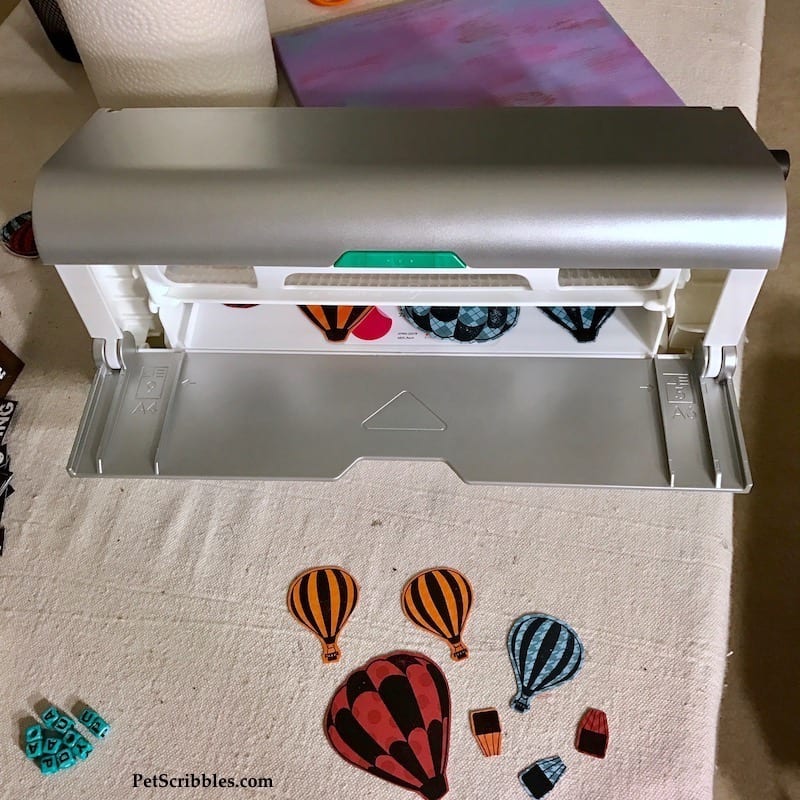 Hot Air Balloon Mixed Media Canvas -- easy tutorial with pictures!