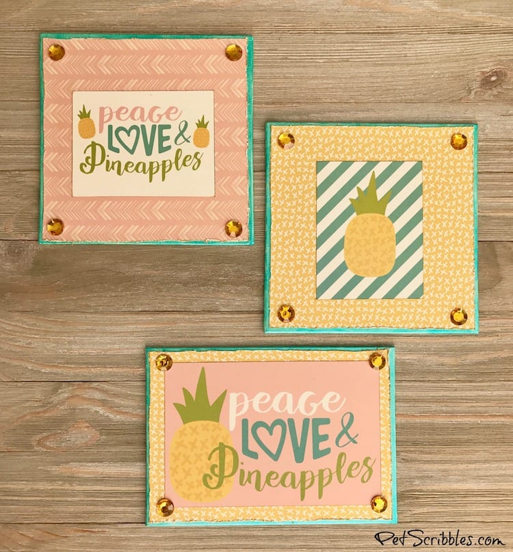 How to create charming Summer Pineapple Shelf Art