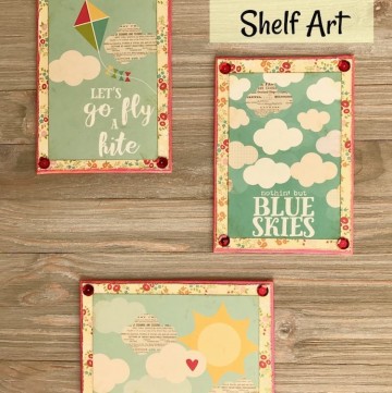 How to create charming Summer Shelf Art
