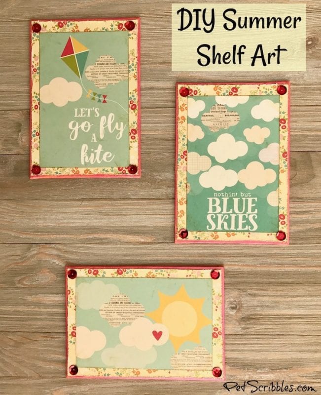 How to create charming Summer Shelf Art