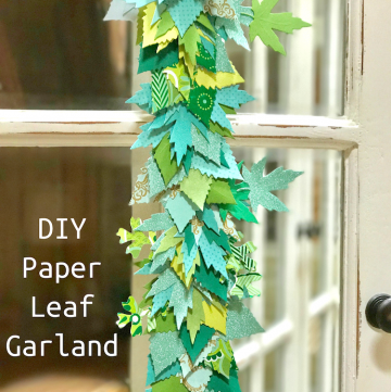 How to make a beautiful paper leaf garland!