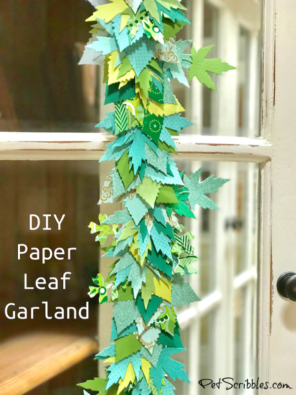 How to make a beautiful paper leaf garland!