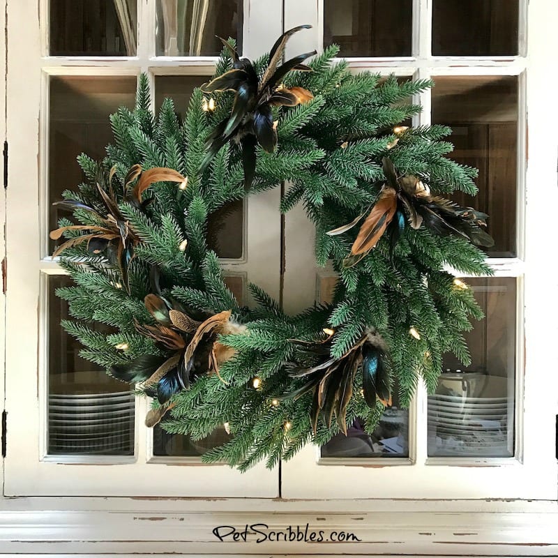 How to make a Beautiful Summer Wreath from a Christmas Wreath!