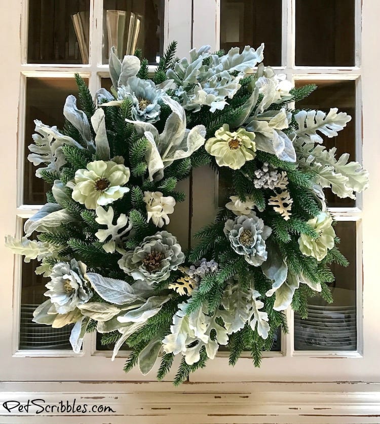 How to make a Beautiful Summer Wreath from a Christmas Wreath!