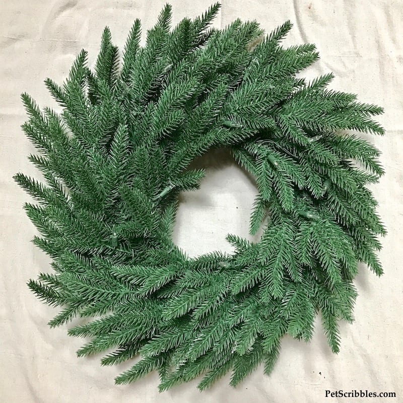 How to make a Beautiful Summer Wreath from a Christmas Wreath!