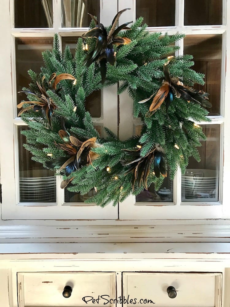 How to make a Beautiful Summer Wreath from a Christmas Wreath!