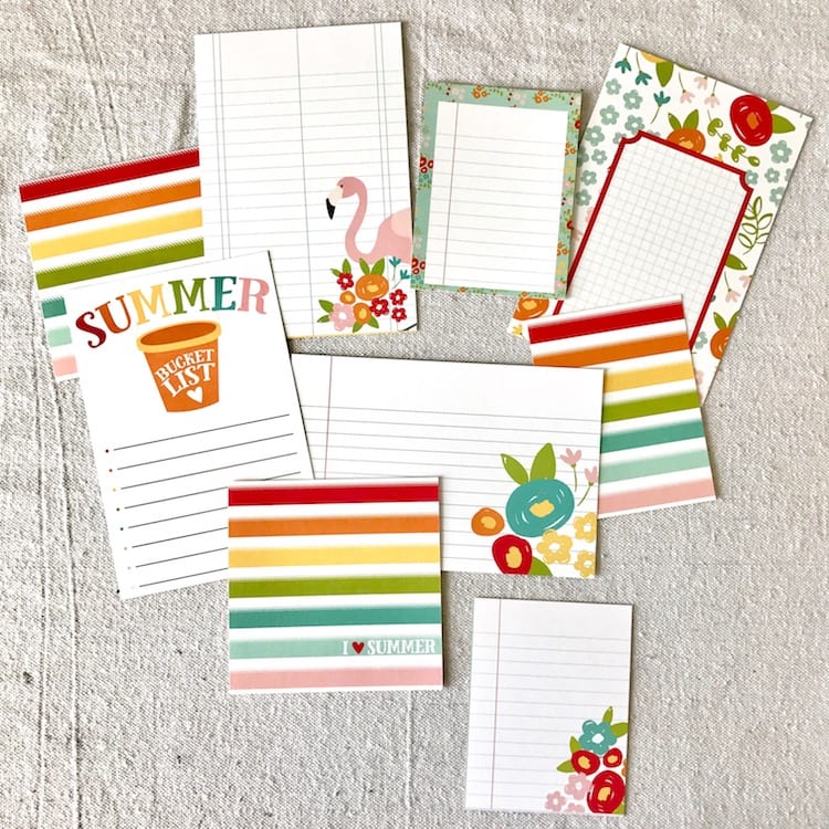 Simple Stories Summer Days Journaling Cards