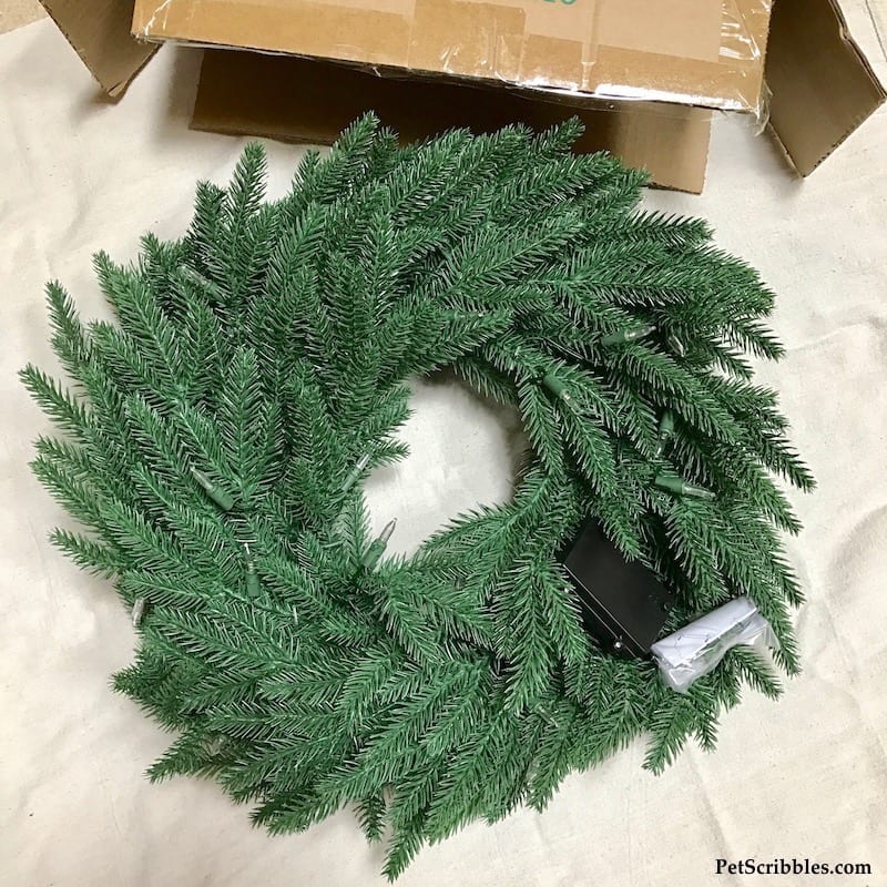 How to make a Beautiful Summer Wreath from a Christmas Wreath!