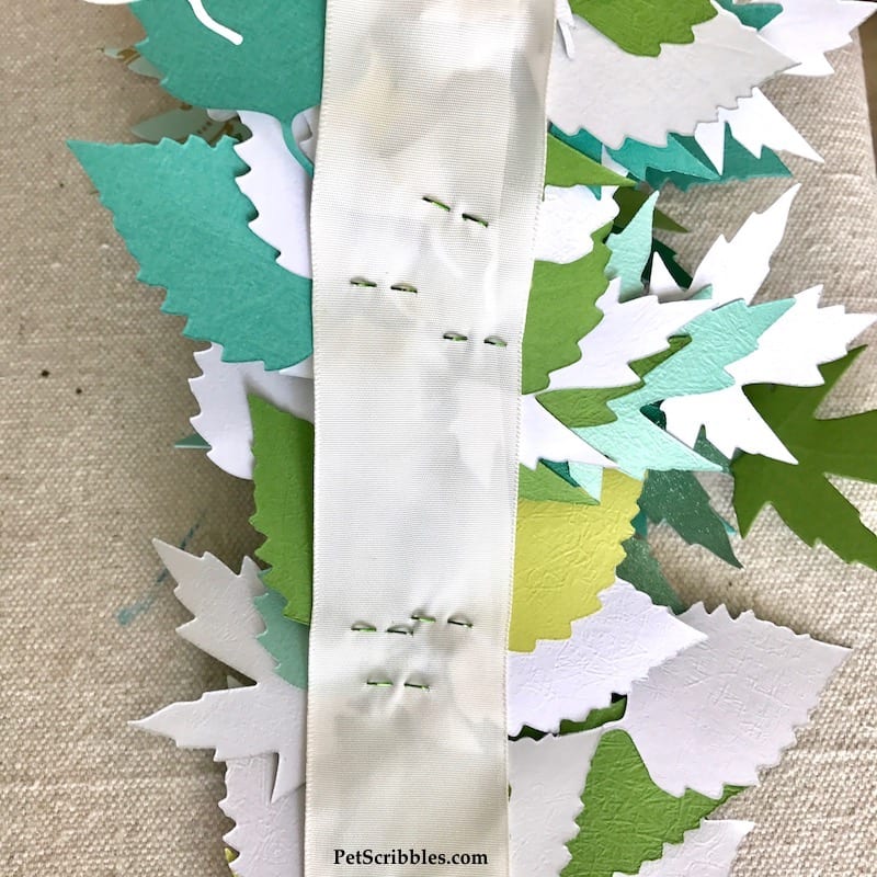 How to make a beautiful paper leaf garland!