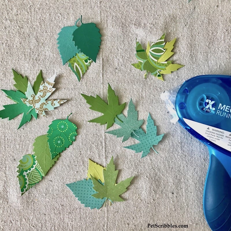 How to make a beautiful paper leaf garland!