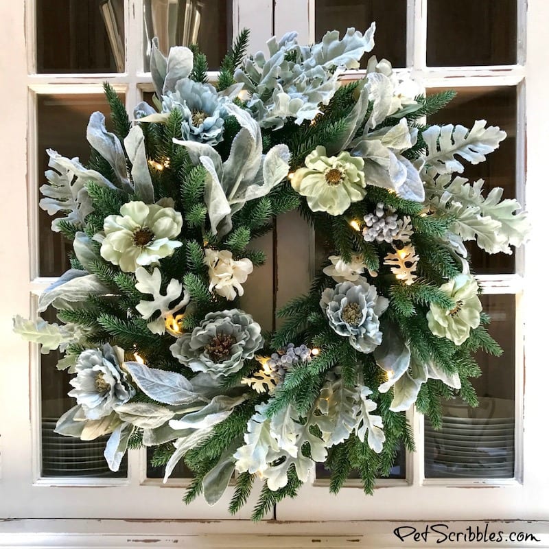 How to make a Beautiful Summer Wreath from a Christmas Wreath!