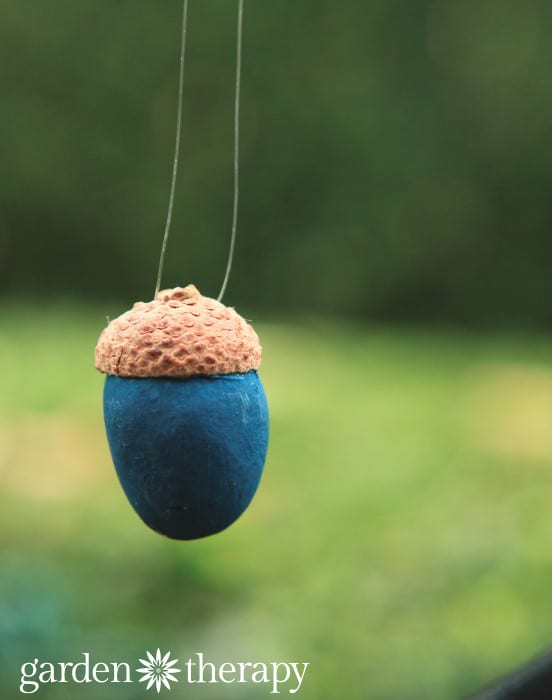 Clay Acorn Ornament tutorial by Garden Therapy