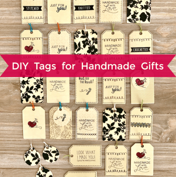 DIY Tags for Handmade Gifts or Weddings Favors, or even handmade products you sell!